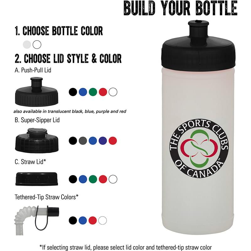 Classic Squeeze 16oz Nat/Wh Sport Bottle