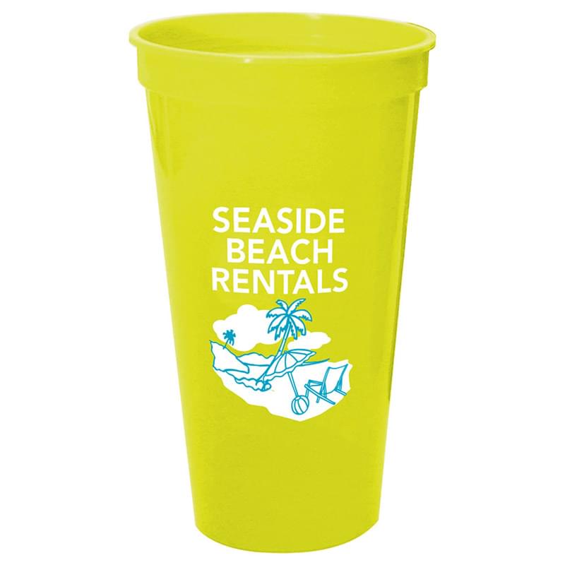 Solid 24oz Stadium Cup