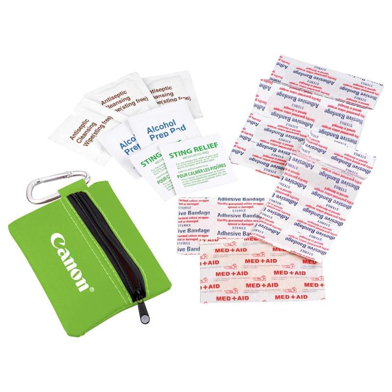 Zippered 20-Piece First Aid Pouch