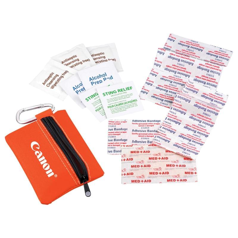 Zippered 20-Piece First Aid Pouch