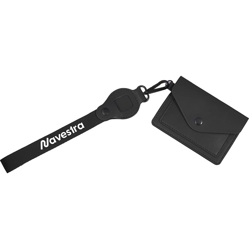 Recycled Wrist Lanyard with Card Holder