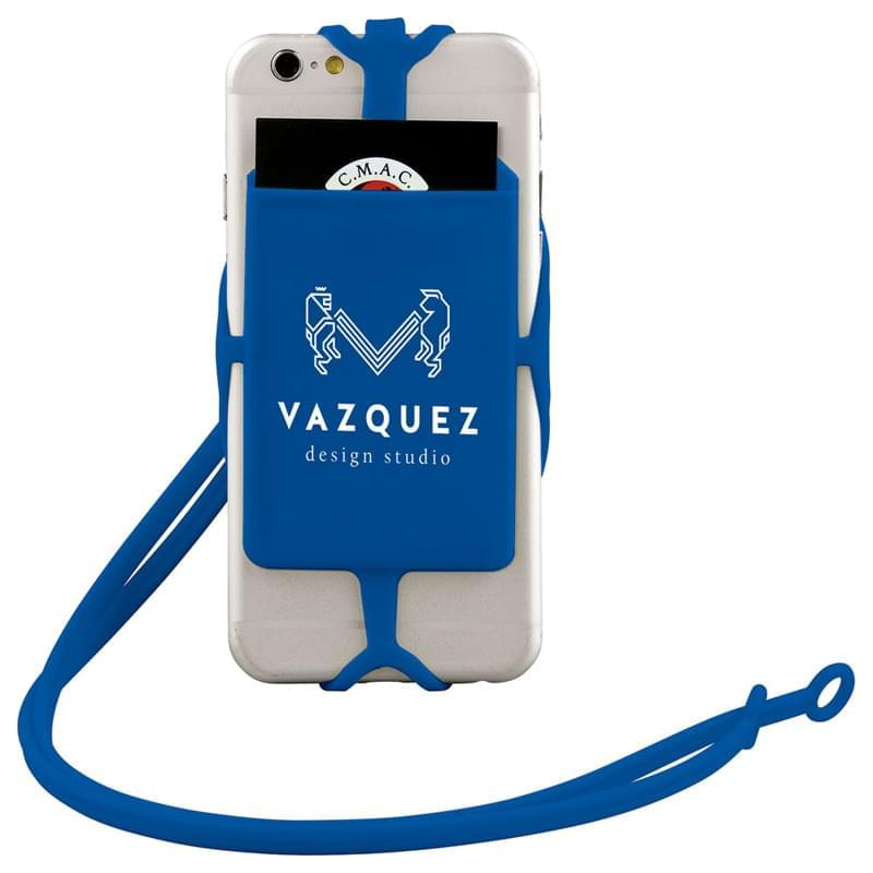 Silicone RFID Card Holder with Lanyard