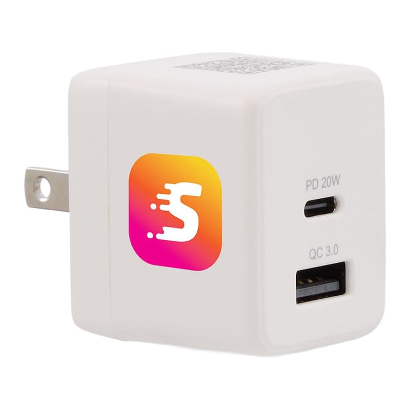 ETL Listed 20W Dual USB-A and C Wall Charger