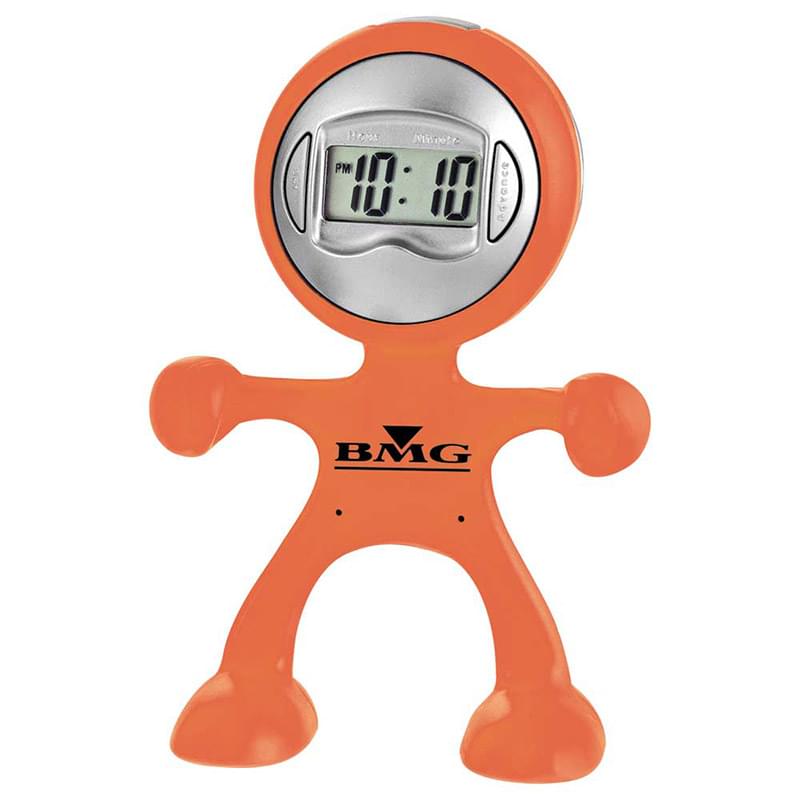 Flex Man Digital Clock