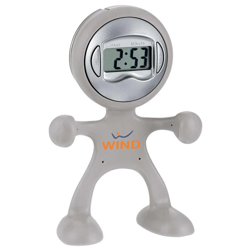 Flex Man Digital Clock