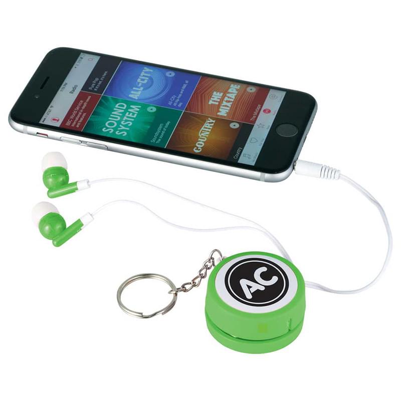 Orbit Ear Bud Wrap Key Tag