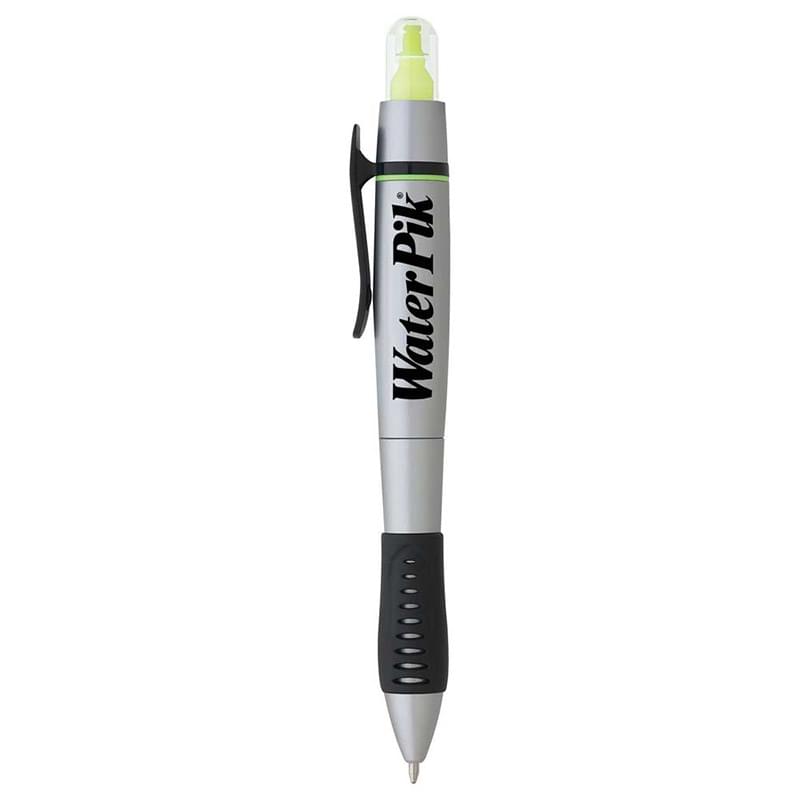 Dual-Tip Ballpoint Pen-Highlighter