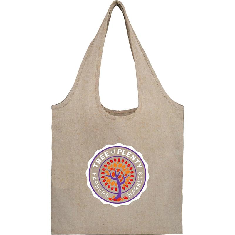 Recycled 5oz Cotton Twill Shopper Tote