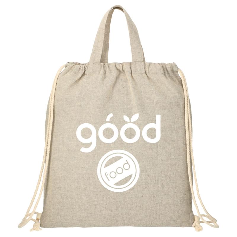 Recycled 4oz Cotton Drawstring Bag