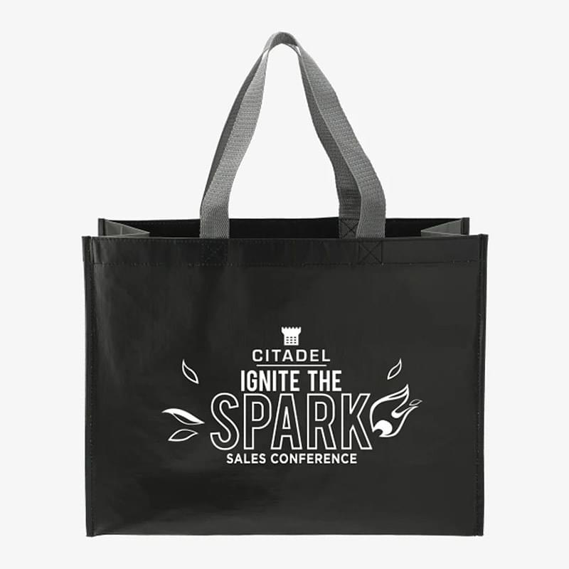 RPET Laminated Matte Shopper Tote