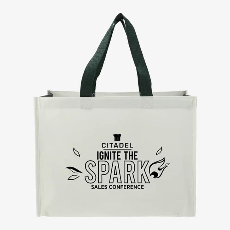 RPET Laminated Matte Shopper Tote