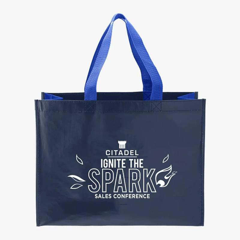 RPET Laminated Matte Shopper Tote