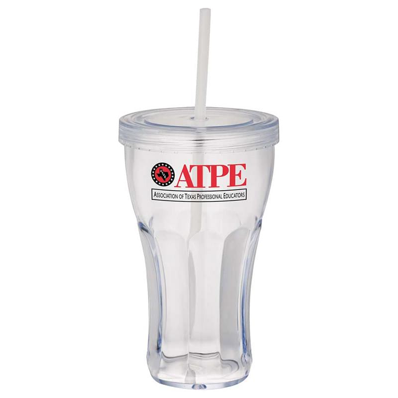 Fountain Soda 16-oz. Tumbler with Straw