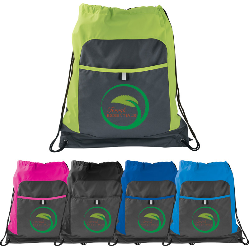 Gray Color Pop Drawstring Sportspack