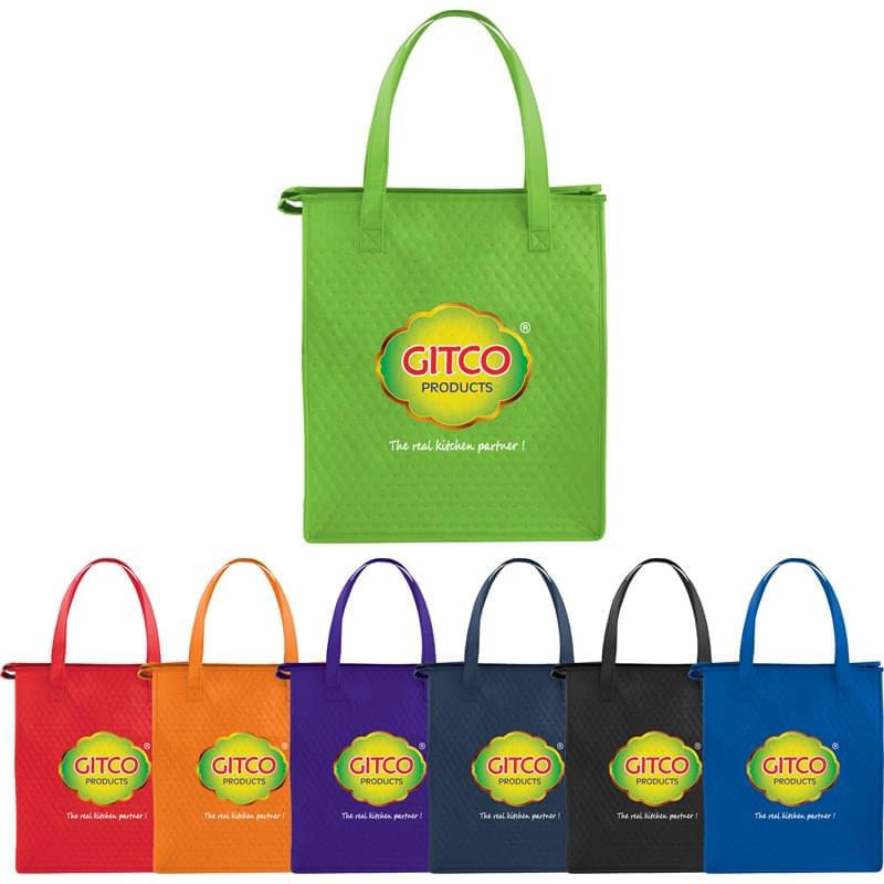 Deluxe Non-Woven Insulated Grocery Tote