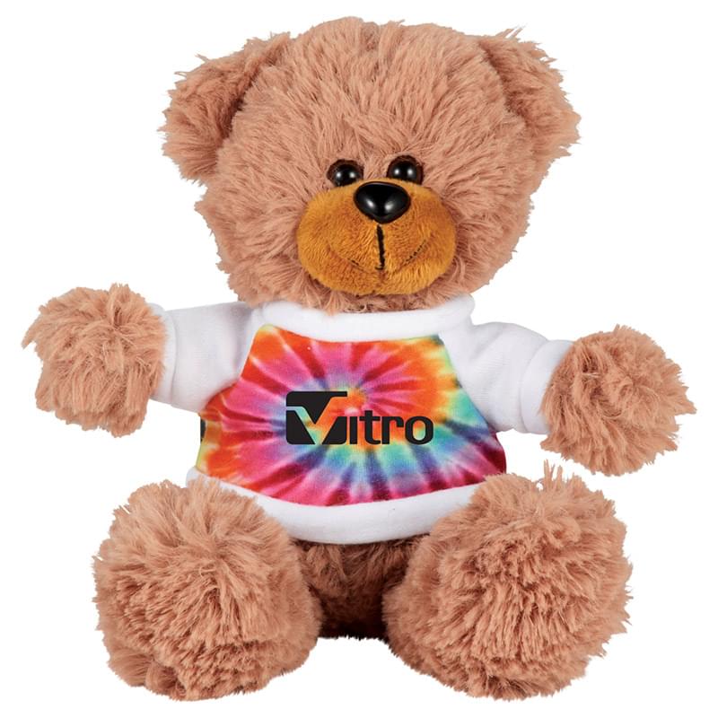 6" Sitting Plush Bear with Shirt