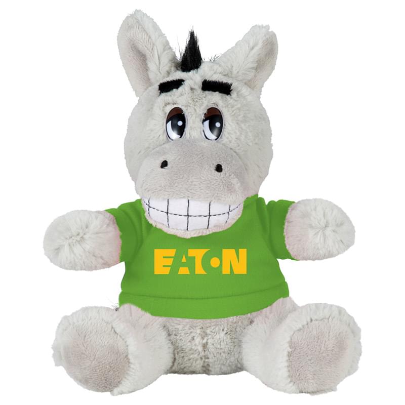 6" Plush Donkey with Shirt