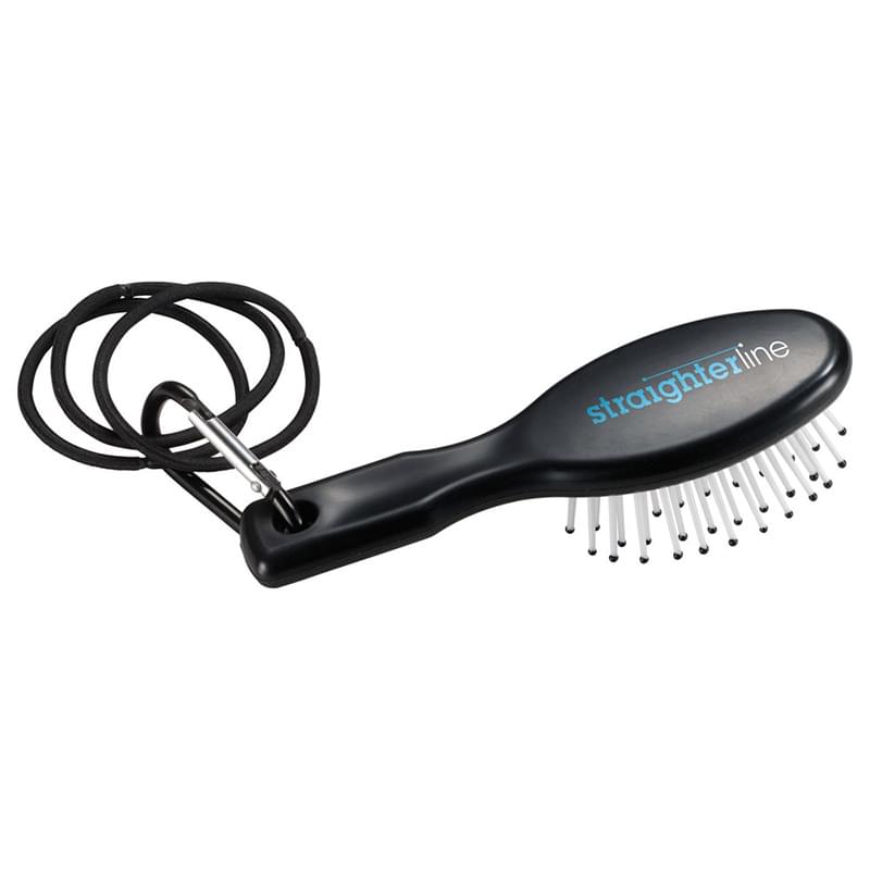 Hair Brush with Carabiner & Hair string