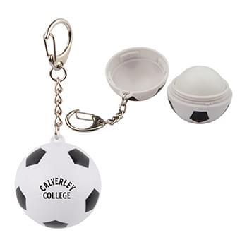 Soccer SPF15 Lip Balm with Keychain
