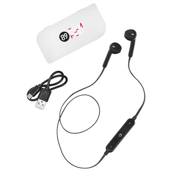 Music Control Bluetooth Earbuds with Cas