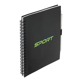 5.5" x  7" FSC Recycled Spiral Notebook w/ RPET Pe