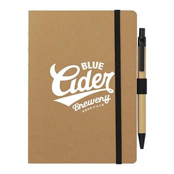5&quot; x 7&quot; FSC Recycled Notebook and Pen Set