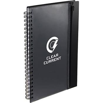 5.5&quot; x 8.5&quot; Spiral Notebook with Clear Pocket