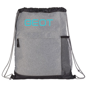 Heather Melange Drawstring Bag