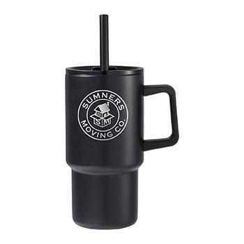 Summit 18oz Recycled Vacuum Insulated Mug w/ Straw