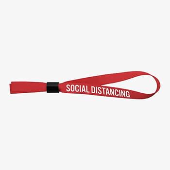 Full Color 1/2&quot; Social Distancing Wristband